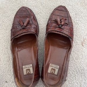 Mens crocodile loafers